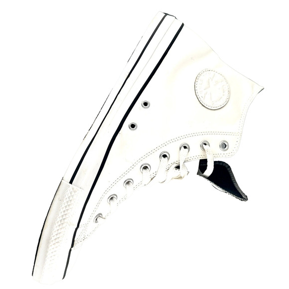 Converse Chuck Taylor Unisex White Patent Leather Sneakers Men 13 Women’s 15 - Picture 11 of 14